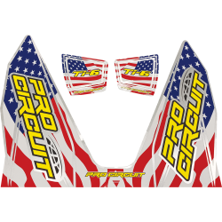 ΑΥΤΟΚΟΛΛΗΤΟ ΕΞΑΤΜΙΣΗΣ PROCIRCUIT Ti 6 STARS & STRIPES