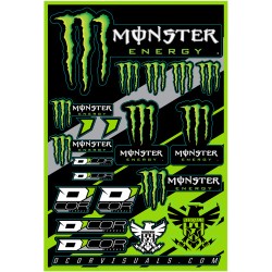 ΑΥΤΟΚΟΛΛΗΤΑ ΚΑΡΤΕΛΑ  DCOR  MONSTER