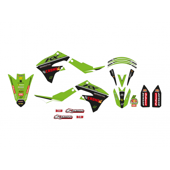 ΑΥΤΟΚΟΛΛΗΤΑ ΣΕΤ KAWASAKI REPLICA TEAM H&F 2022