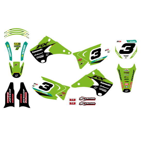 ΑΥΤΟΚΟΛΛΗΤΑ ΣΕΤ KAWASAKI REPLICA TEAM 2021