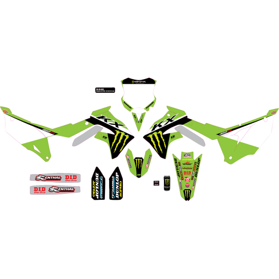 ΑΥΤΟΚΟΛΛΗΤΑ ΣΕΤ D'COR KAWASAKI KXF 450 2019 - 2023