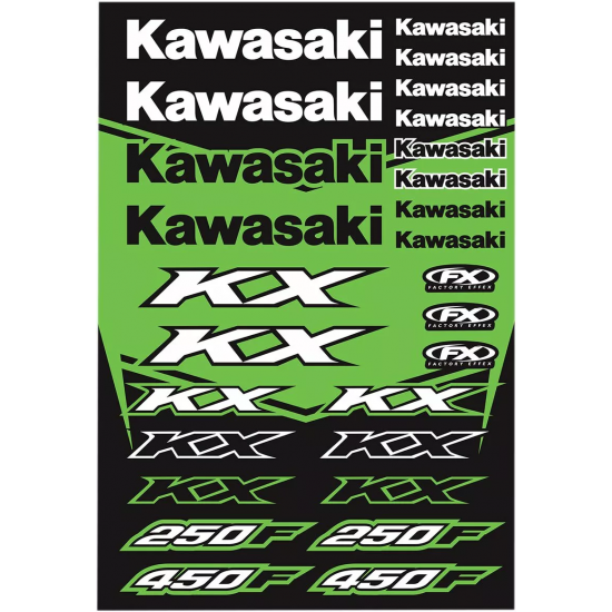 ΑΥΤΟΚΟΛΛΗΤΑ ΚΑΡΤΕΛΑ  FACTORY EFFEX KAWASAKI