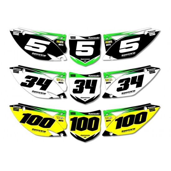 ΑΥΤΟΚΟΛΛΗΤΑ NUMBER PLATE KAWASAKI MOTΟCROSS