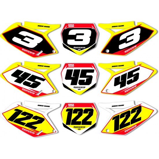 ΑΥΤΟΚΟΛΛΗΤΑ NUMBER PLATE SUZUKI MOTΟCROSS