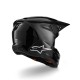 ΚΡΑΝΟΣ ALPINESTAR SM - 3 SOLID BLACK GLOSS