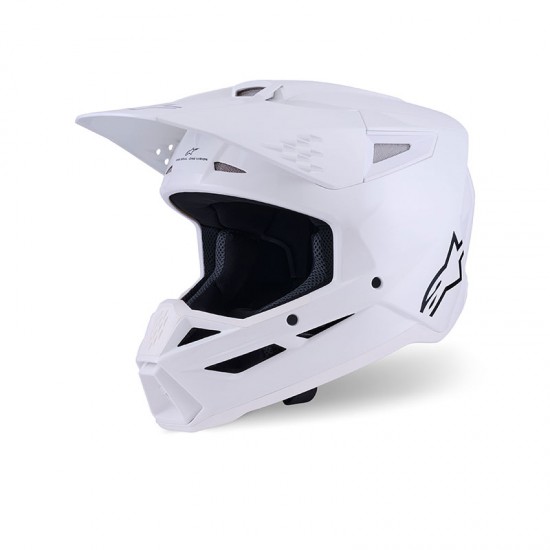 ΚΡΑΝΟΣ ALPINESTAR SM - 3 SOLID WHITE GLOSS