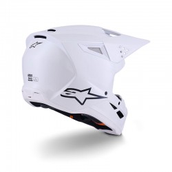 ΚΡΑΝΟΣ ALPINESTAR SM - 3 SOLID WHITE GLOSS