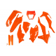 KIT ΠΛΑΣΤΙΚΩΝ UFO KTM EXC / EXC-F 2017 - 2019