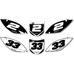 ΑΥΤΟΚΟΛΛΗΤΑ NUMBER PLATE KAWASAKI MOTΟCROSS